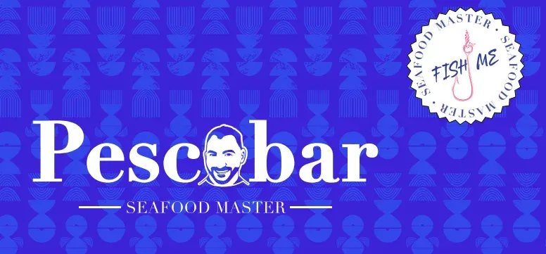 Identitate Pescobar: Seafood Master, cu sigiliul FISH ME, design WAY